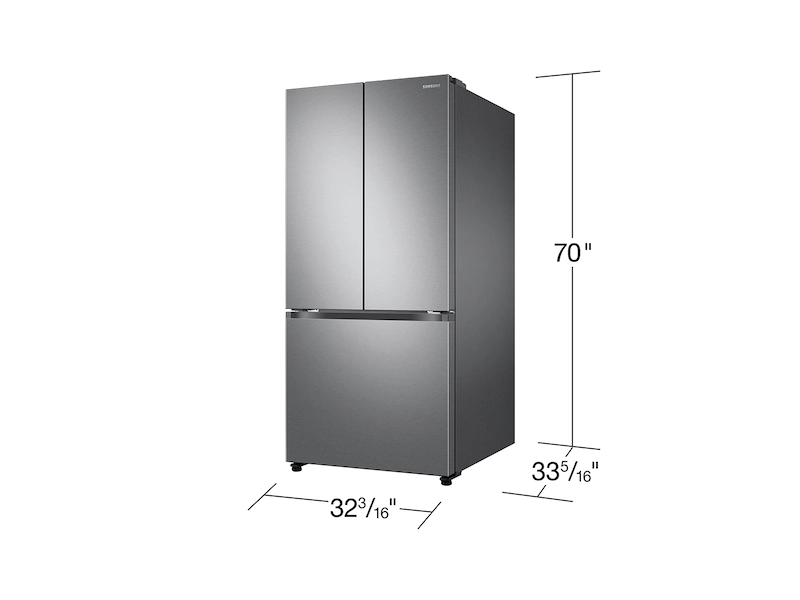 25 cu. ft. 33″ 3-Door French Door Refrigerator with Beverage Center™ in Stainless Steel
